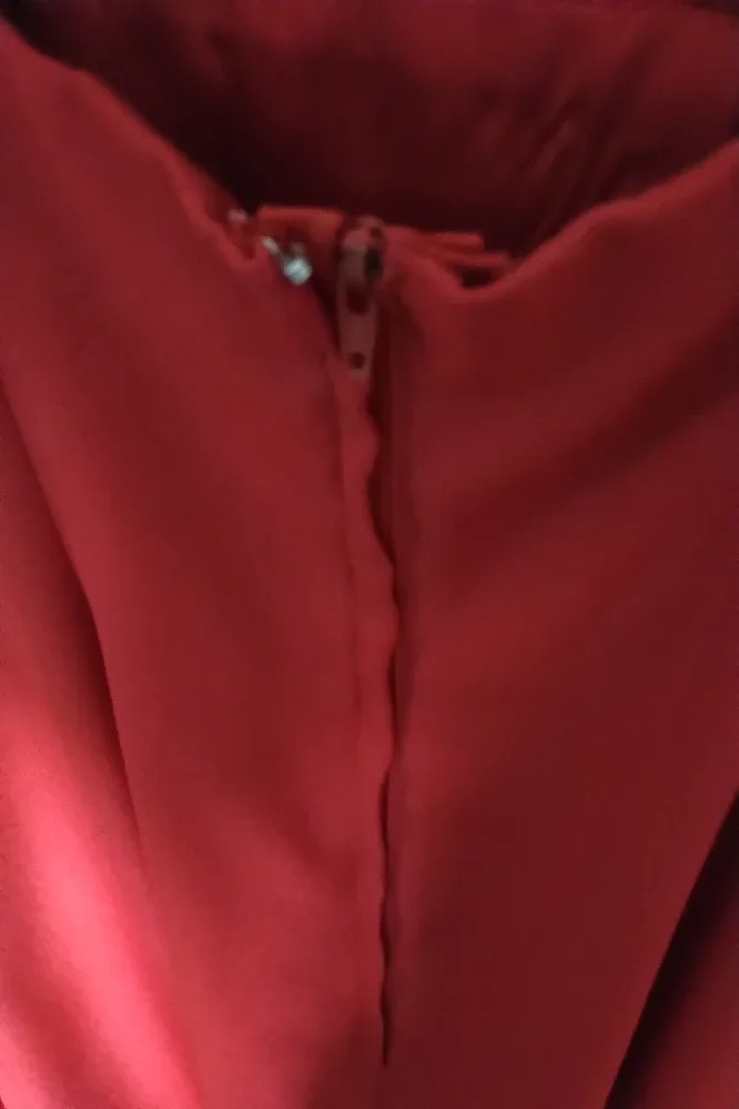 Stunning Red Formal Gown with Matching Shawl image indicator(5)