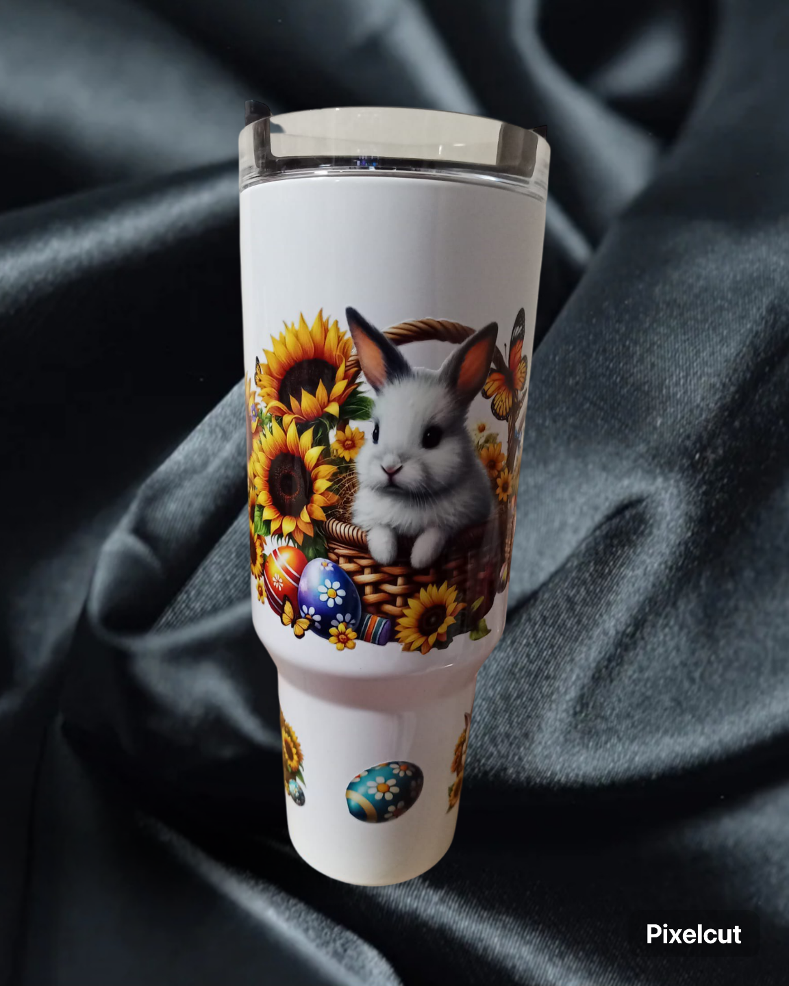 Easter Bunny Sunflower 40oz Tumbler