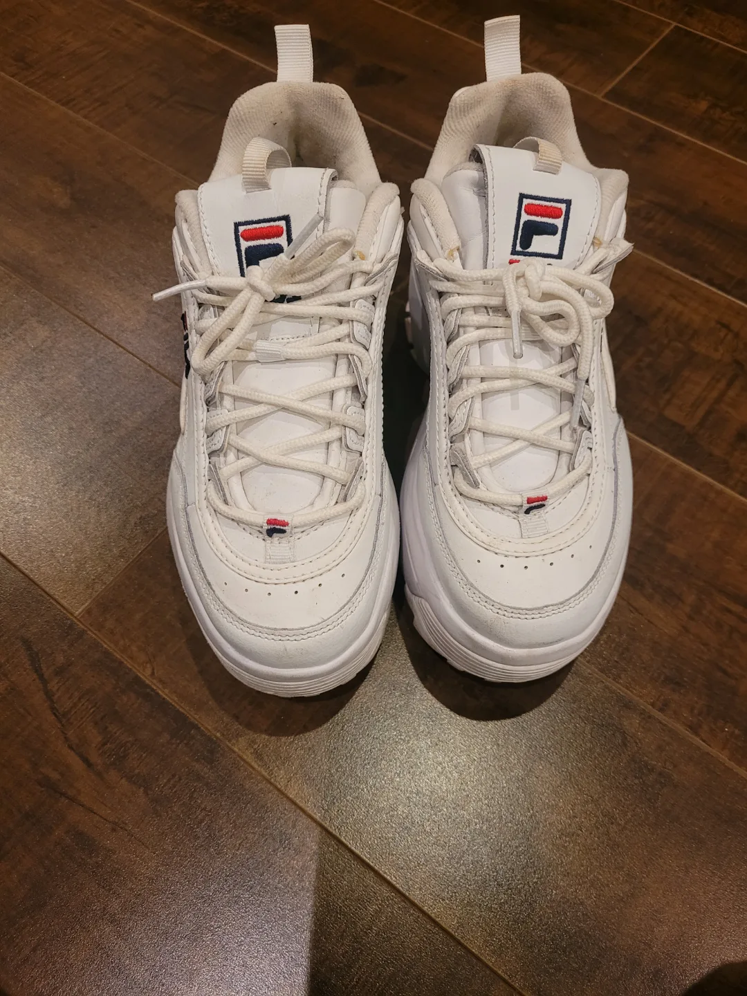 Fila Disruptor II Premium Women's Sneakers - White - Size 7.5 thumbnail