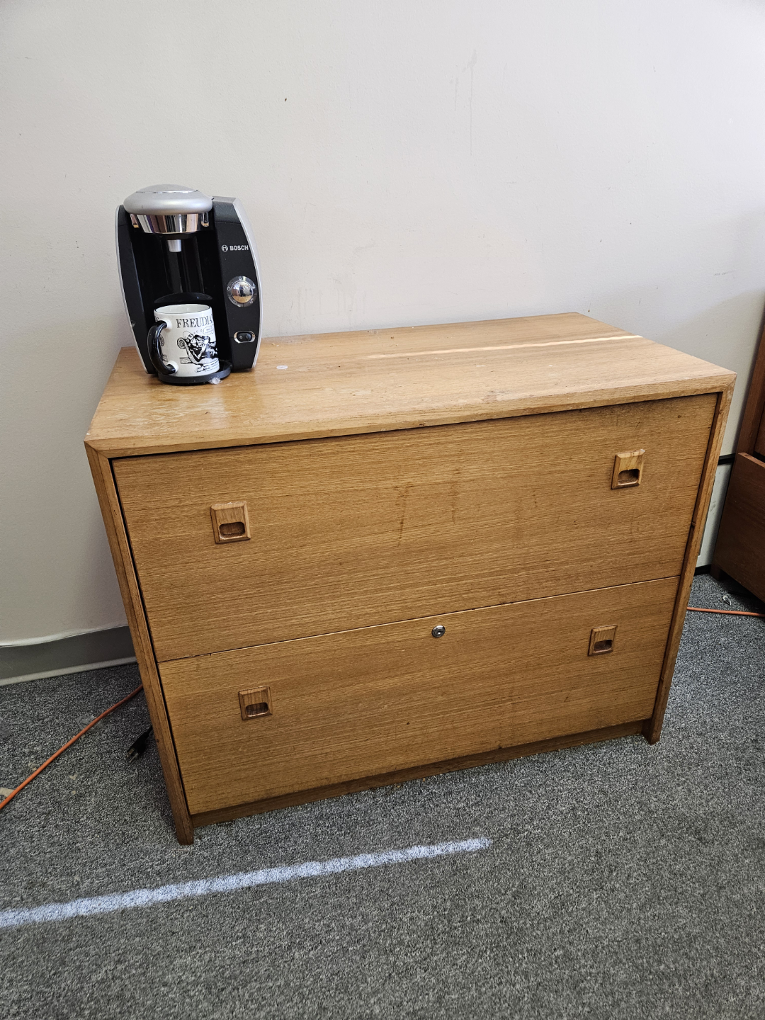 Two-Drawer Wooden Filing Cabinet - photo 2