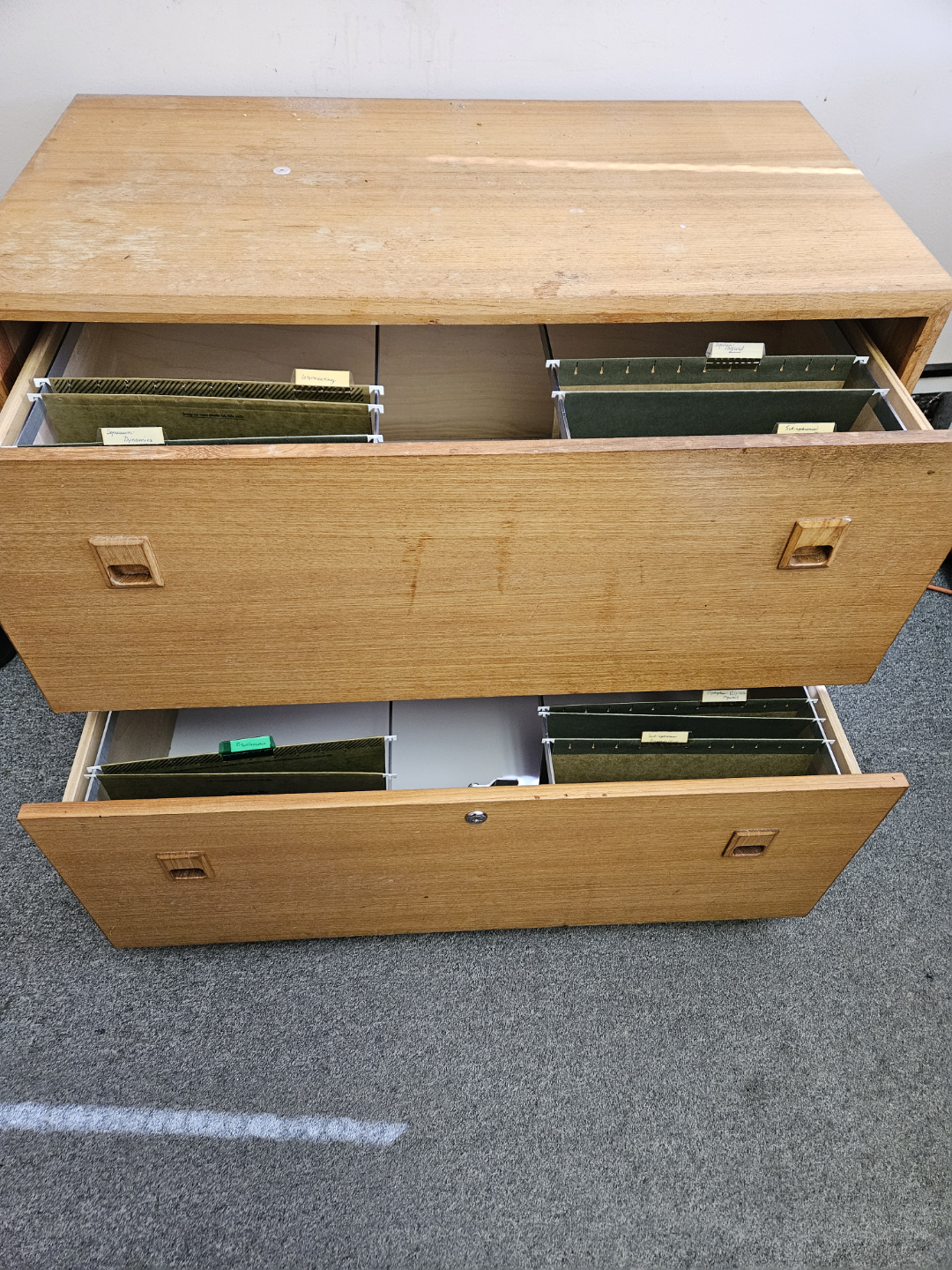Two-Drawer Wooden Filing Cabinet - photo 3
