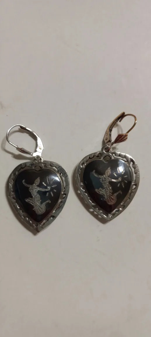 Vintage Niello Alpha Siam brooch and earrings image indicator(2)