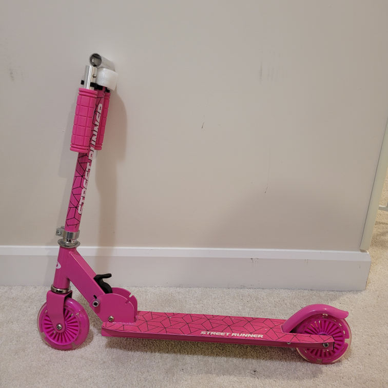 Street Runner Pink Folding Kick Scooter