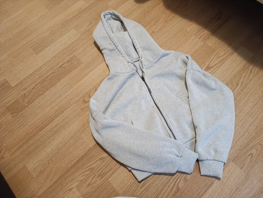 Grey Zip-Up Hoodie image indicator(2)