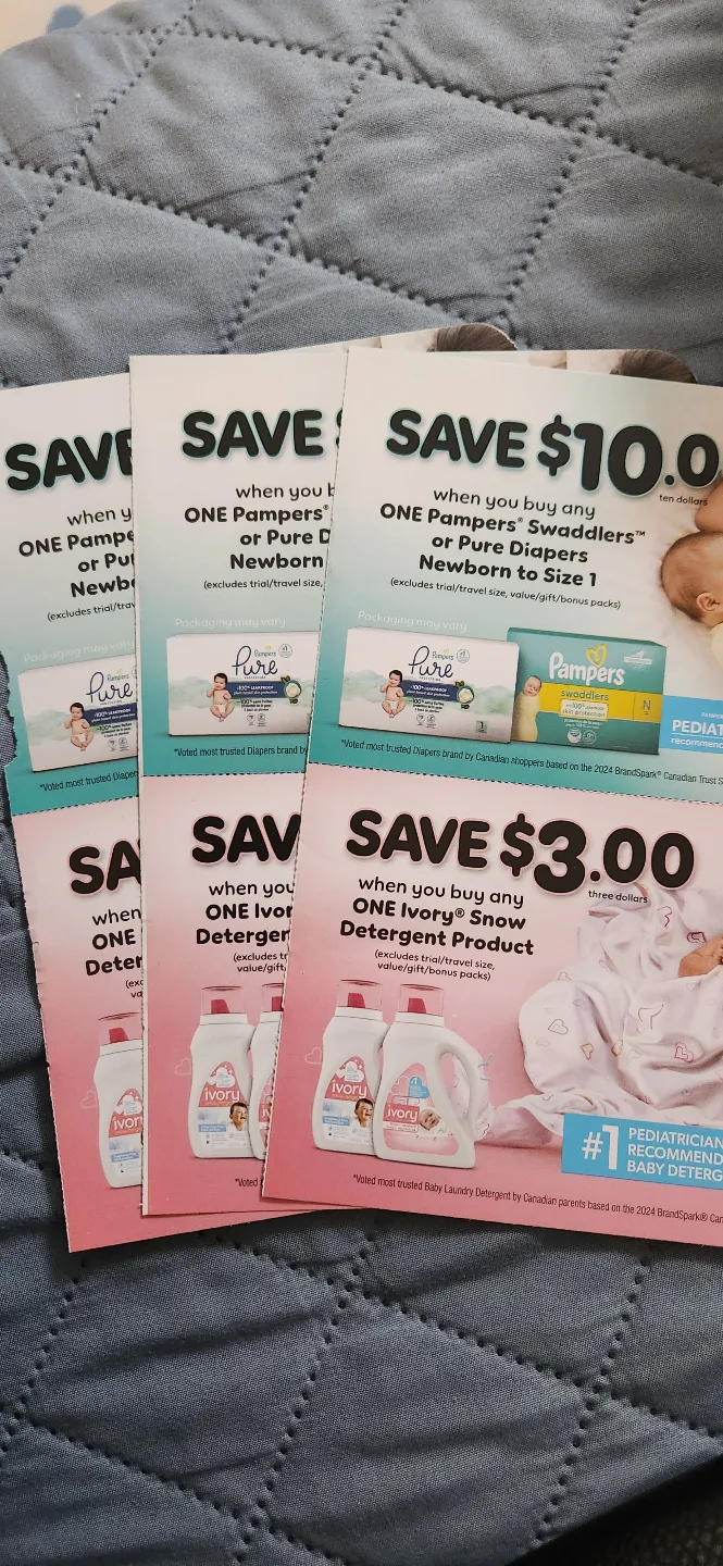 Pampers and Ivory Coupons 💚 thumbnail