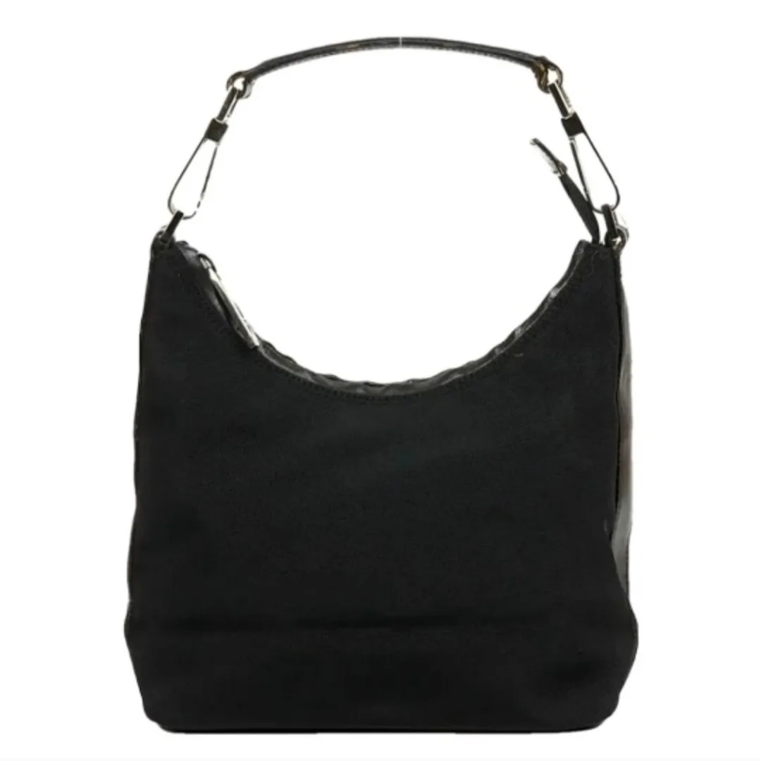 Gucci Black Canvas Shoulder Bag thumbnail