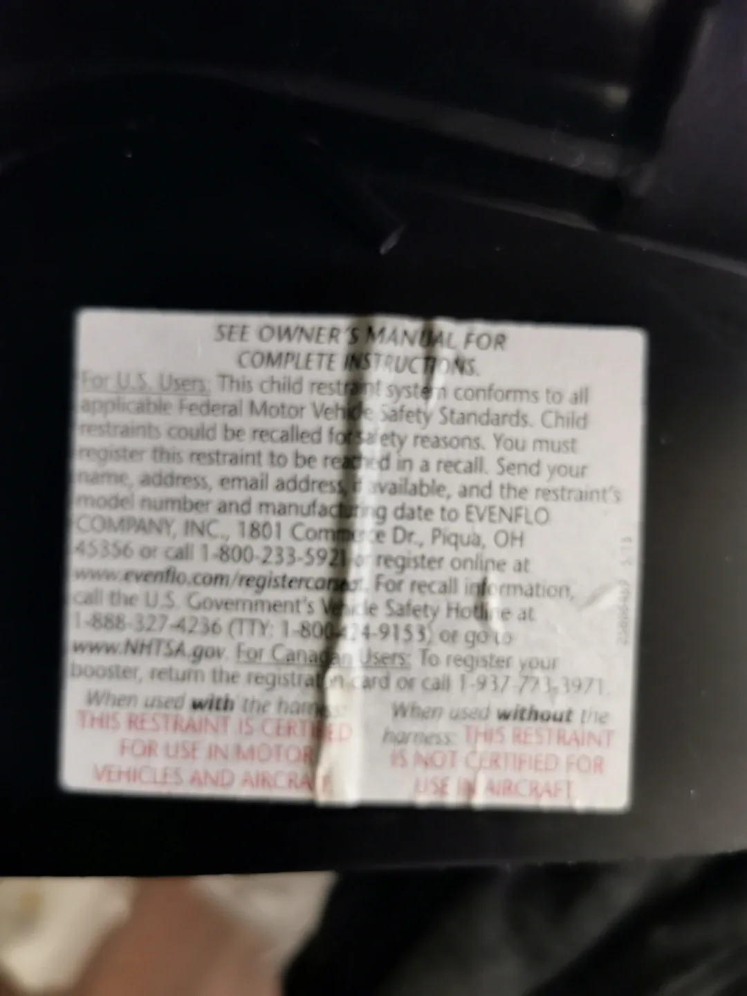 Evenflo Child Car Booster Seat - Teal and Black image indicator(5)