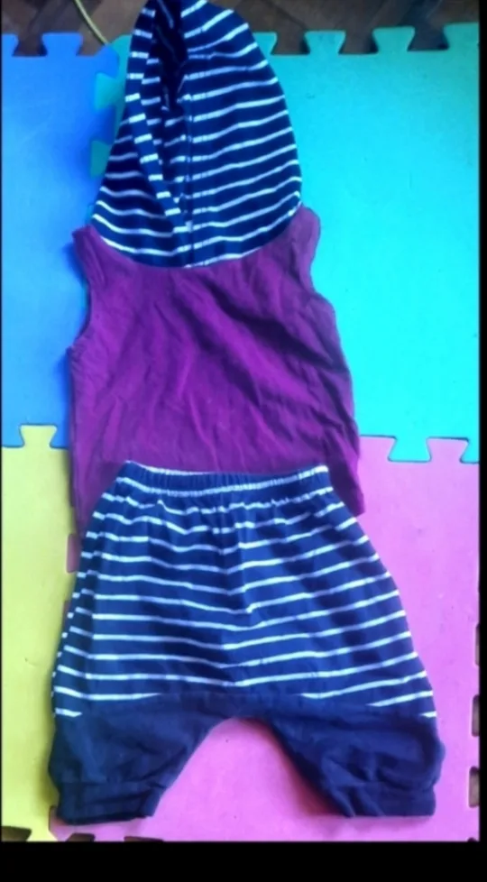 Baby Boy's Sleeveless Shirt and Shorts Outfit image indicator(2)