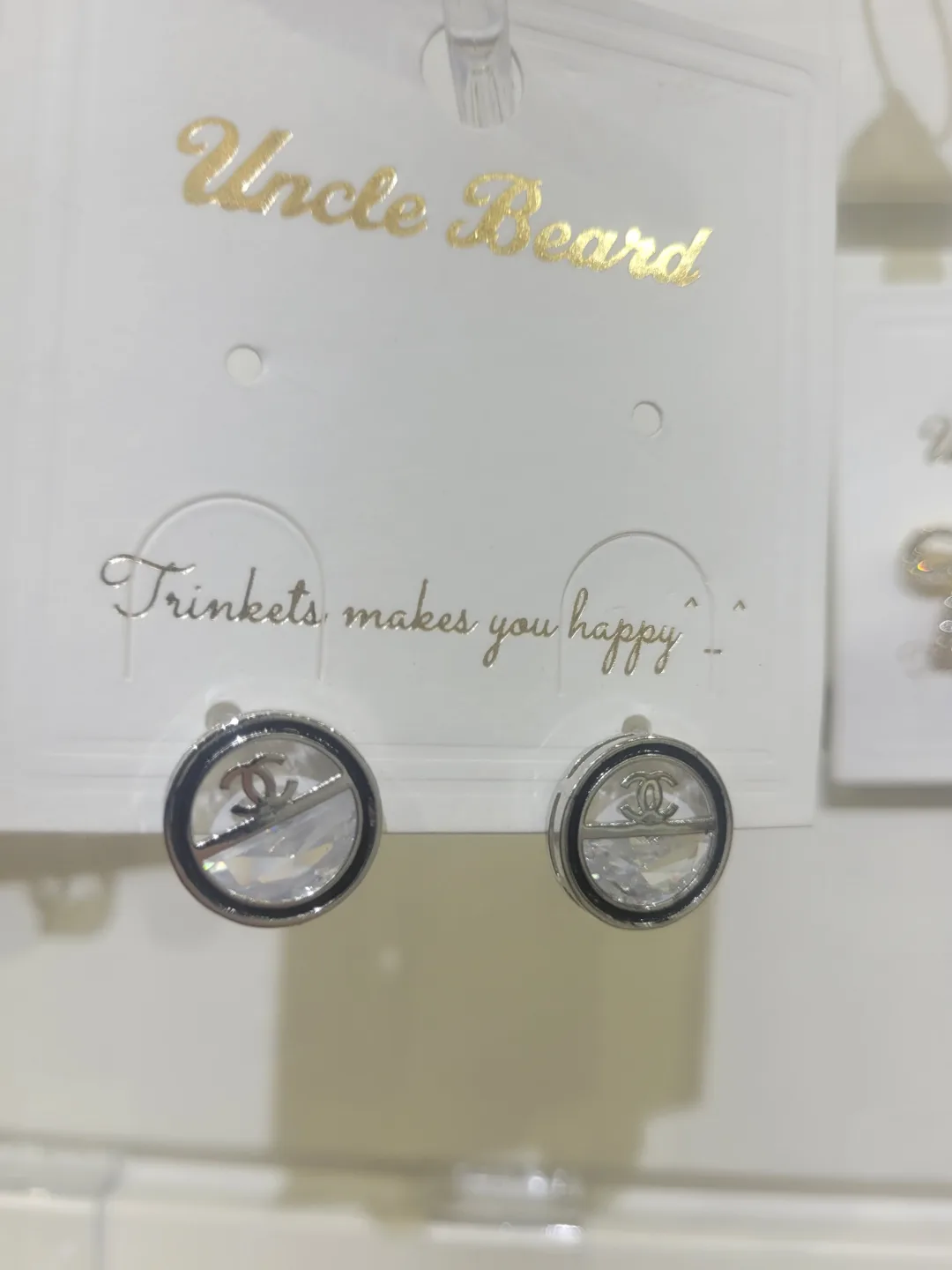Uncle Beard Round Stud Earrings thumbnail