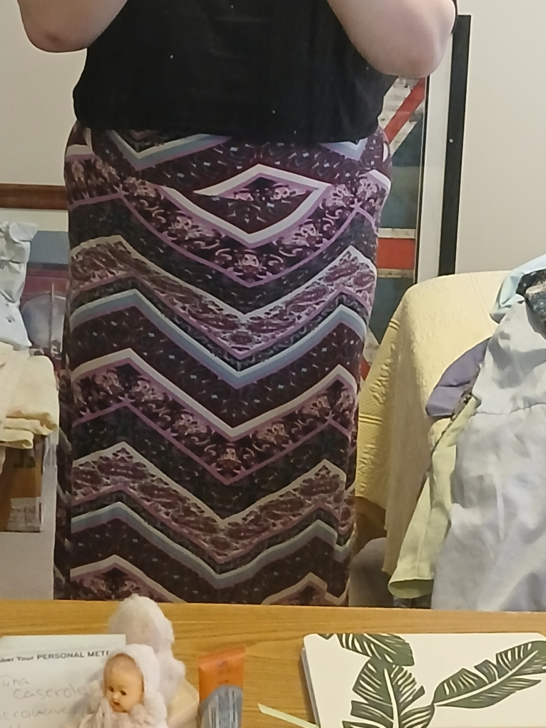 Women's Maxi Skirt, Size 1X, Chevron Pattern - photo 2