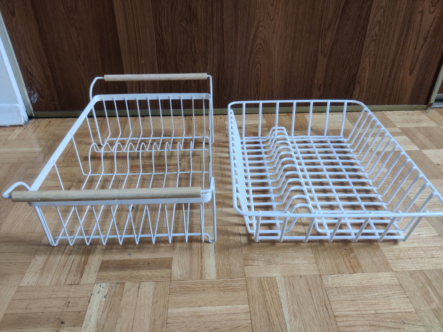 Two White Wire Dish Drying Racks - photo 2