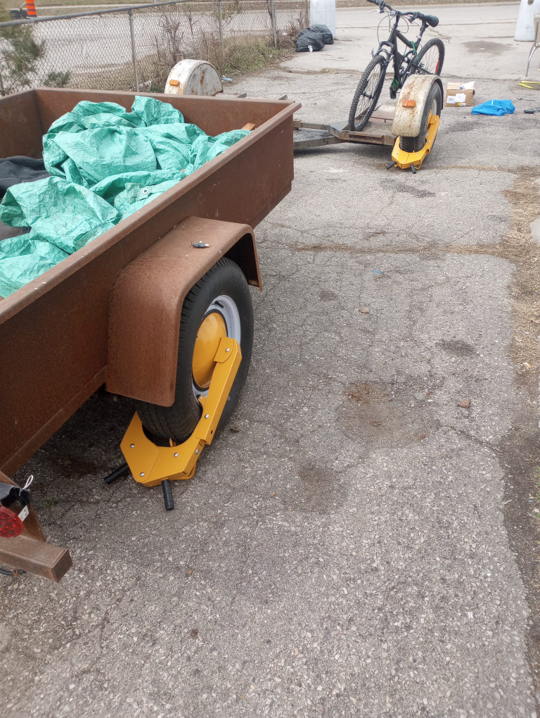 5x9 utility trailer solid steel built