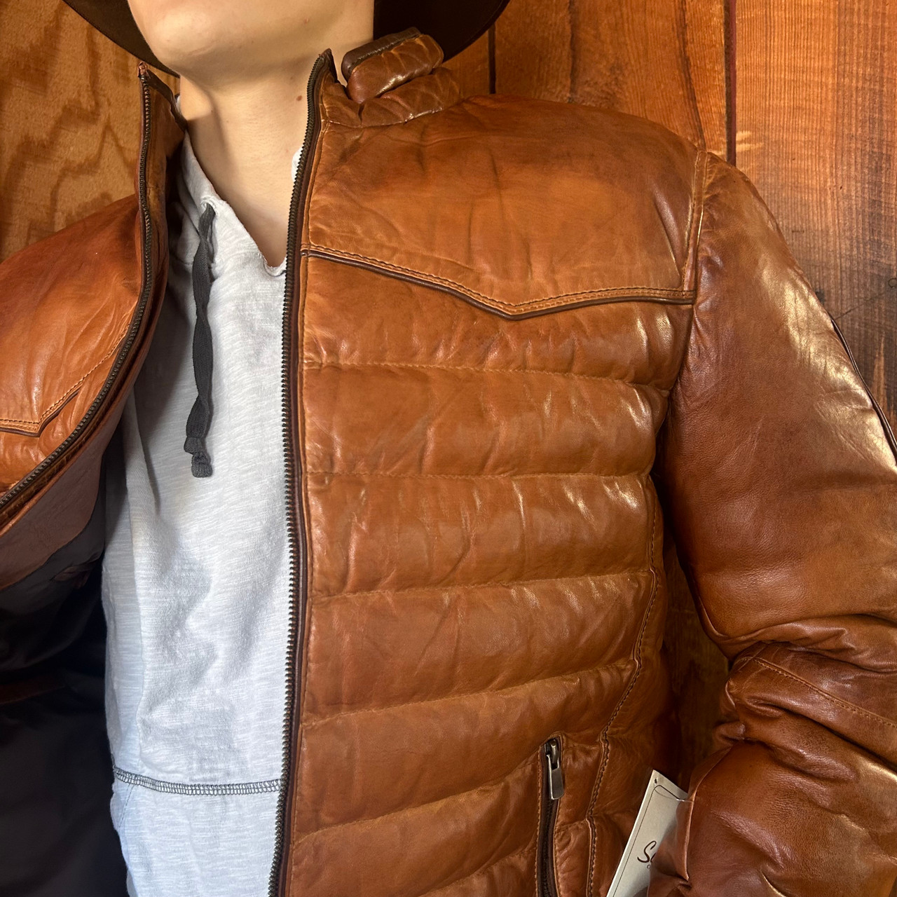 Men's Scully Leather Jacket - Size M - photo 4