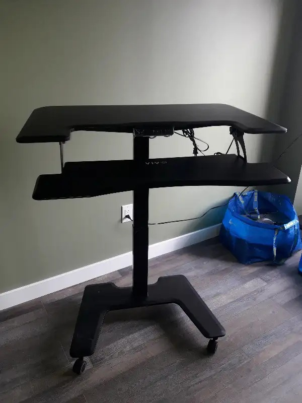 VIVO Black Sit-Stand Desk Converter