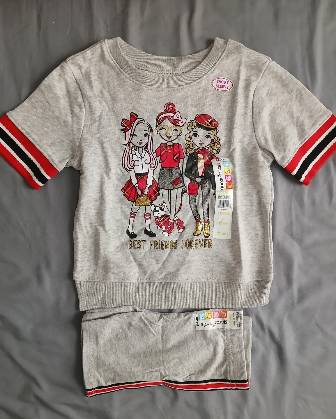 Girls' Adorable 2-Piece Outfits - Variety of Styles (3T) image indicator(6)