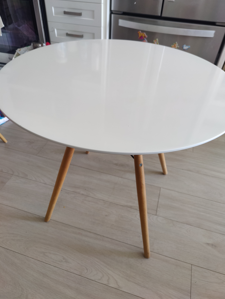Round Dining Table + 2 Chairs – Space Saving Set