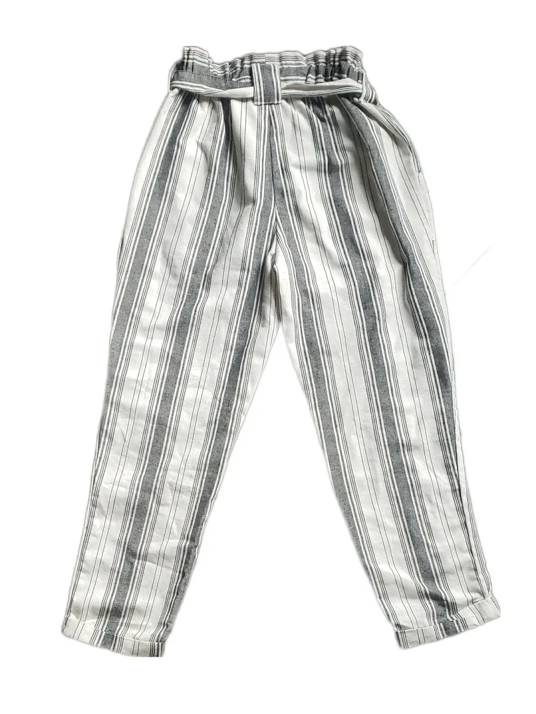 Linen Paperbag Striped Pants - Marant Style image indicator(2)