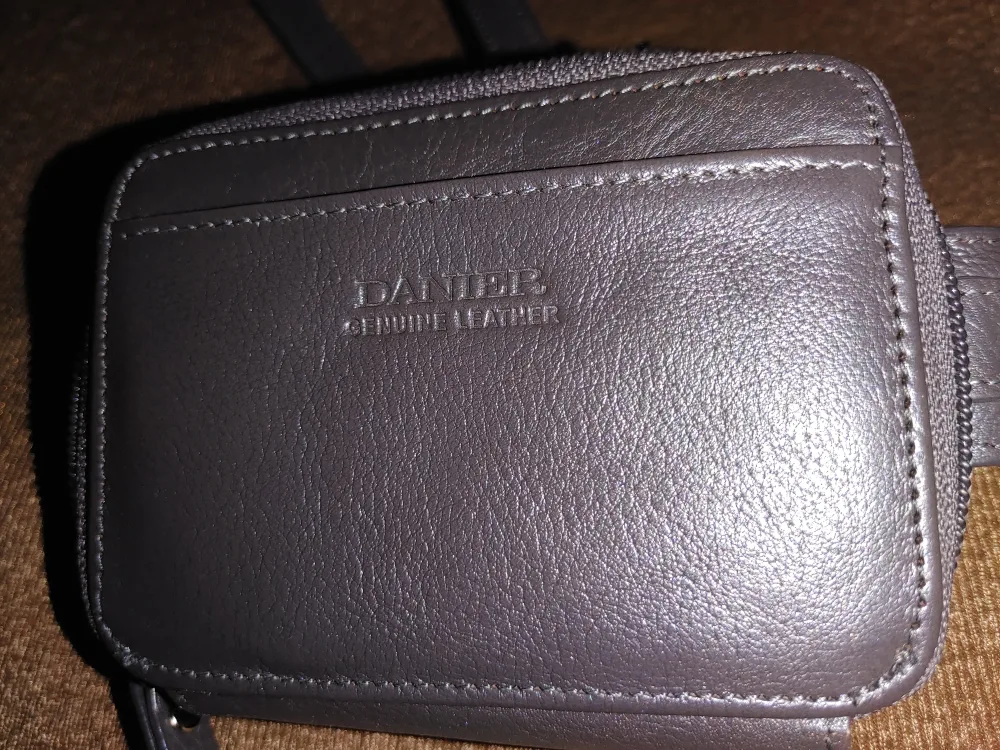 DANIER Genuine Leather Wallet on Strap thumbnail
