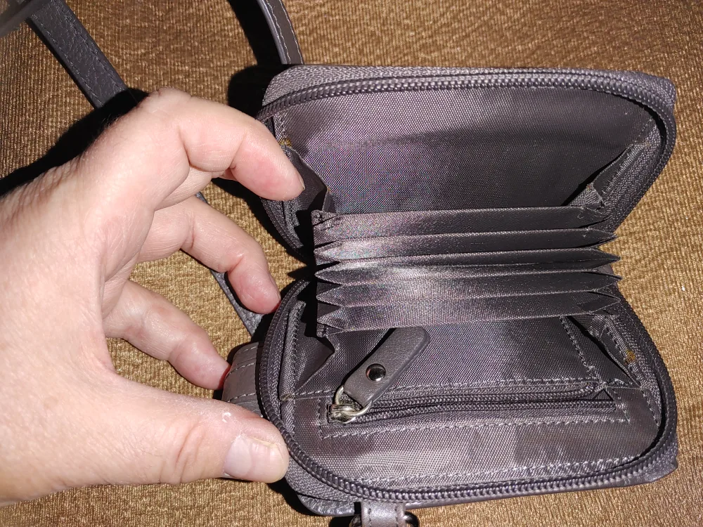 DANIER Genuine Leather Wallet on Strap image indicator(4)