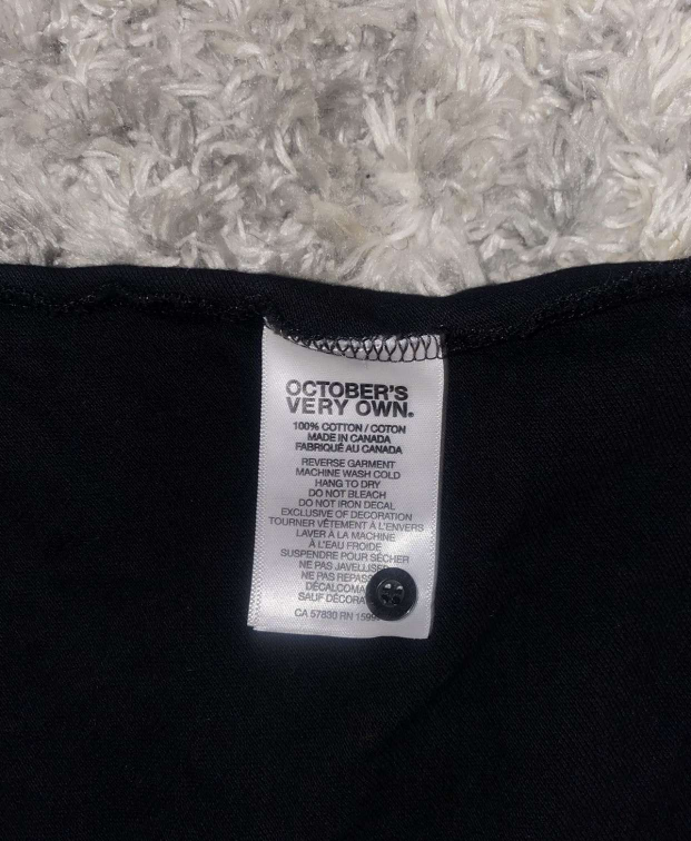 October's Very Own Black Polo Shirt Ovo- Size Small - photo 3