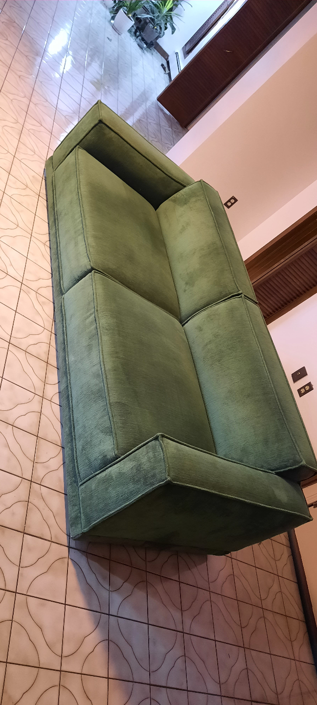 modern low back 96" luxury sofa - photo 2