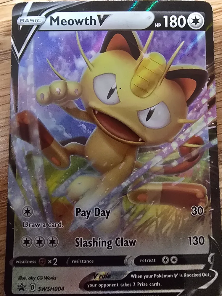 Pokemon Card - Meowth V thumbnail