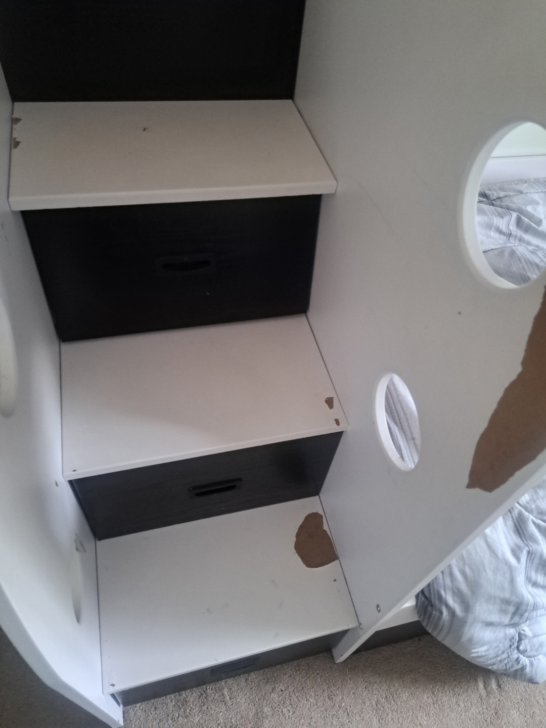 Kids Bunk Bed - Black and White - photo 5