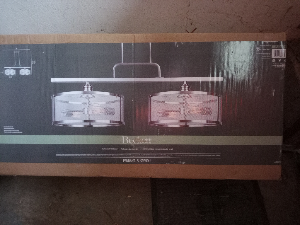 Brand New Beckett Two-Light Pendant Light Fixture