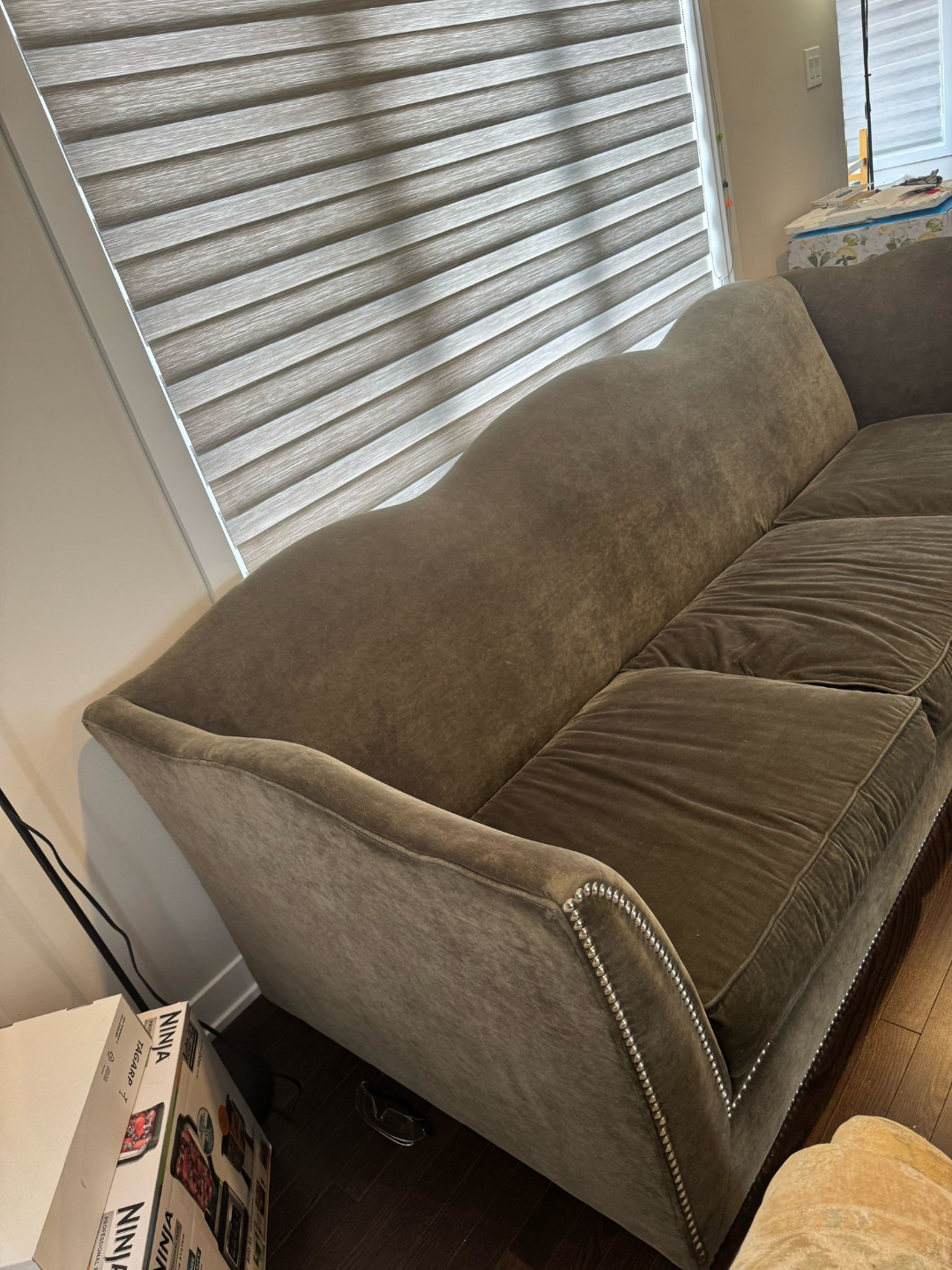 Dark Green Velvet Sofa/Couch - photo 2