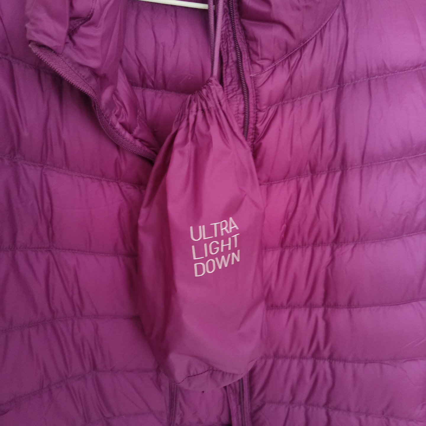 Uniqlo Ultra Light Down Jacket - Purple - Size Large - photo 4