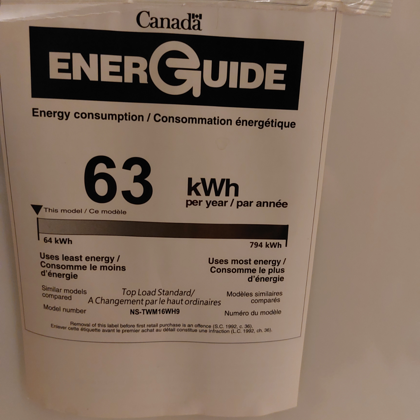 Insignia Top-Load Washer - NS-TWM16W9 - photo 3