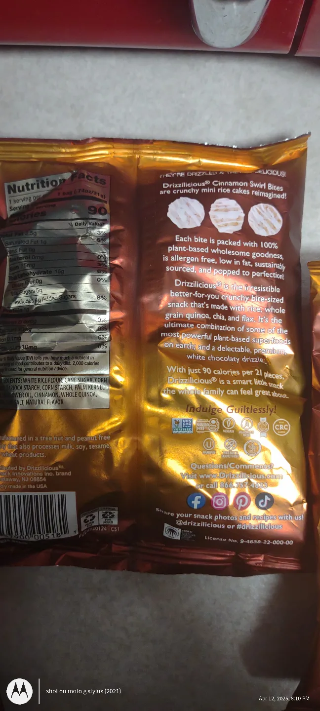 Drizzilicious Cinnamon Swirl Bites - 3 Bags image indicator(3)