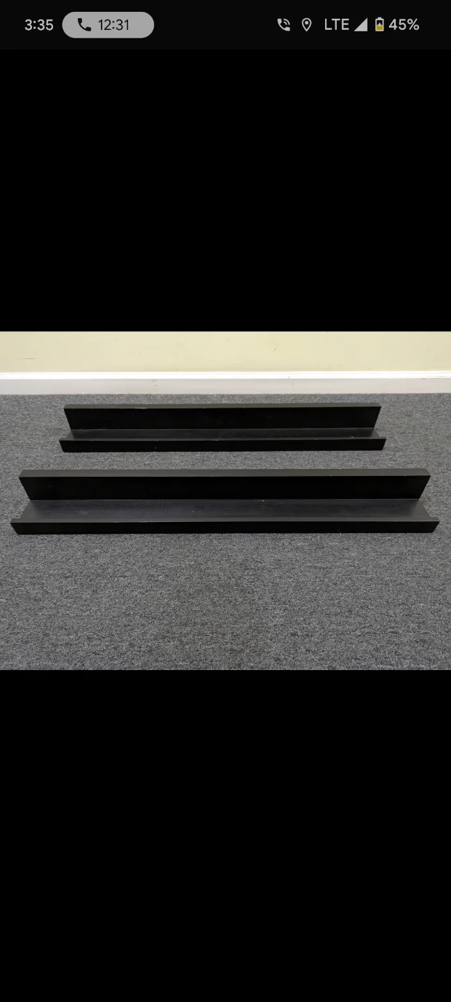Pottery Barn Black Floating Shelves image indicator(2)