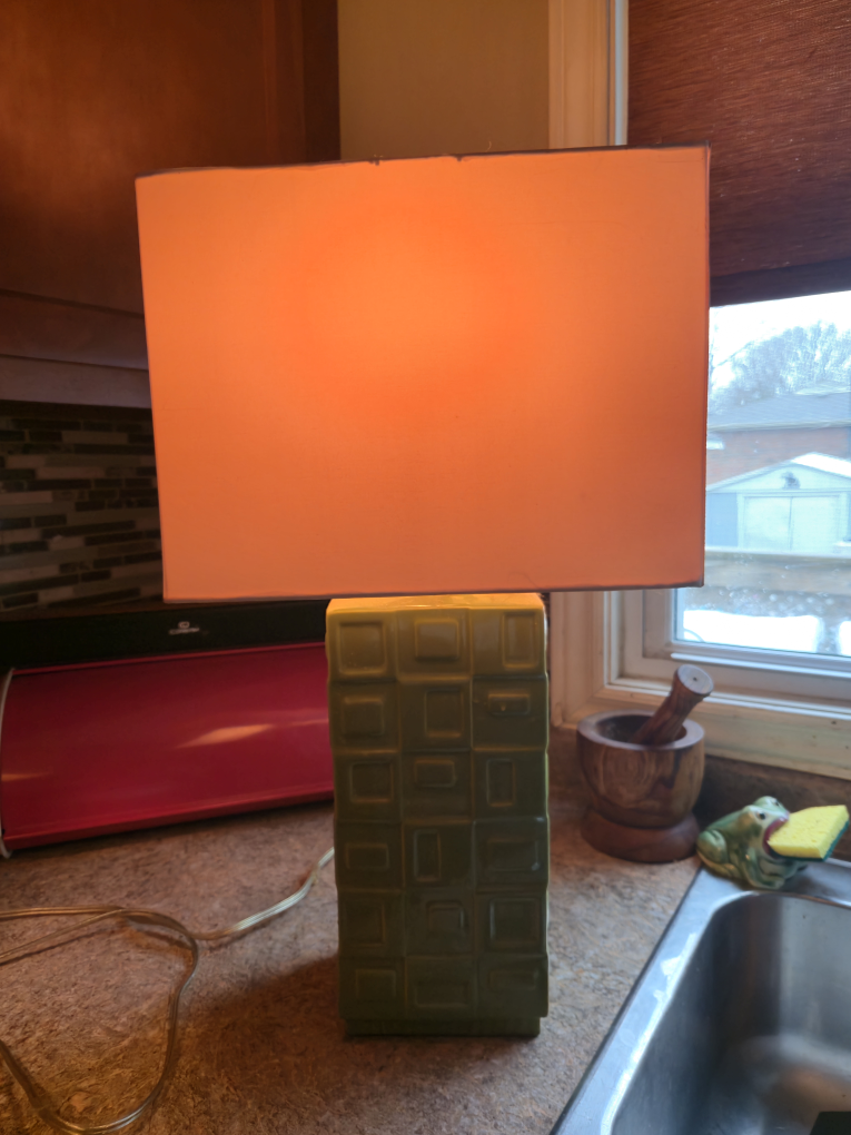 💚Pair of Mid-Century Modern Green Table Lamps - photo 4