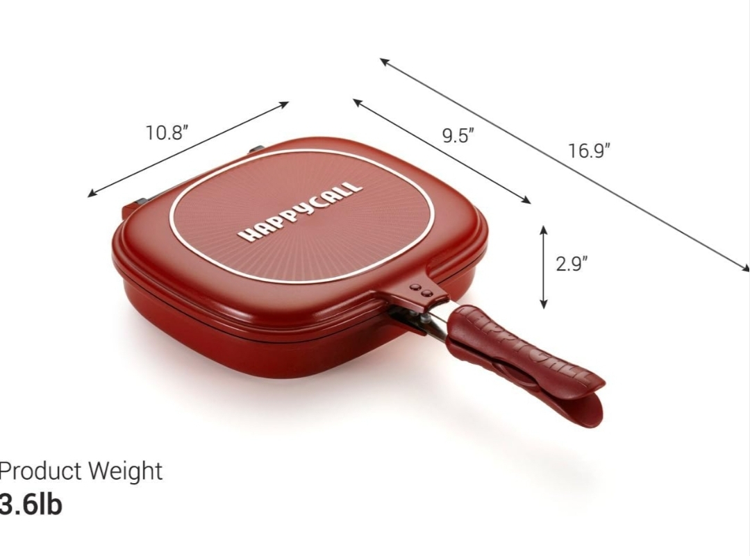 Happycall Double Sided Frying Pan - Red - photo 4