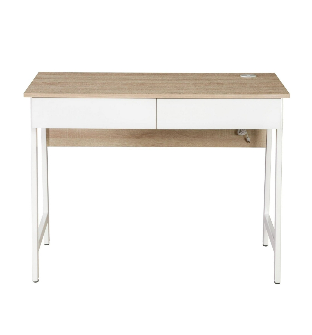 Mainstays White Computer Desk with USB Charger
