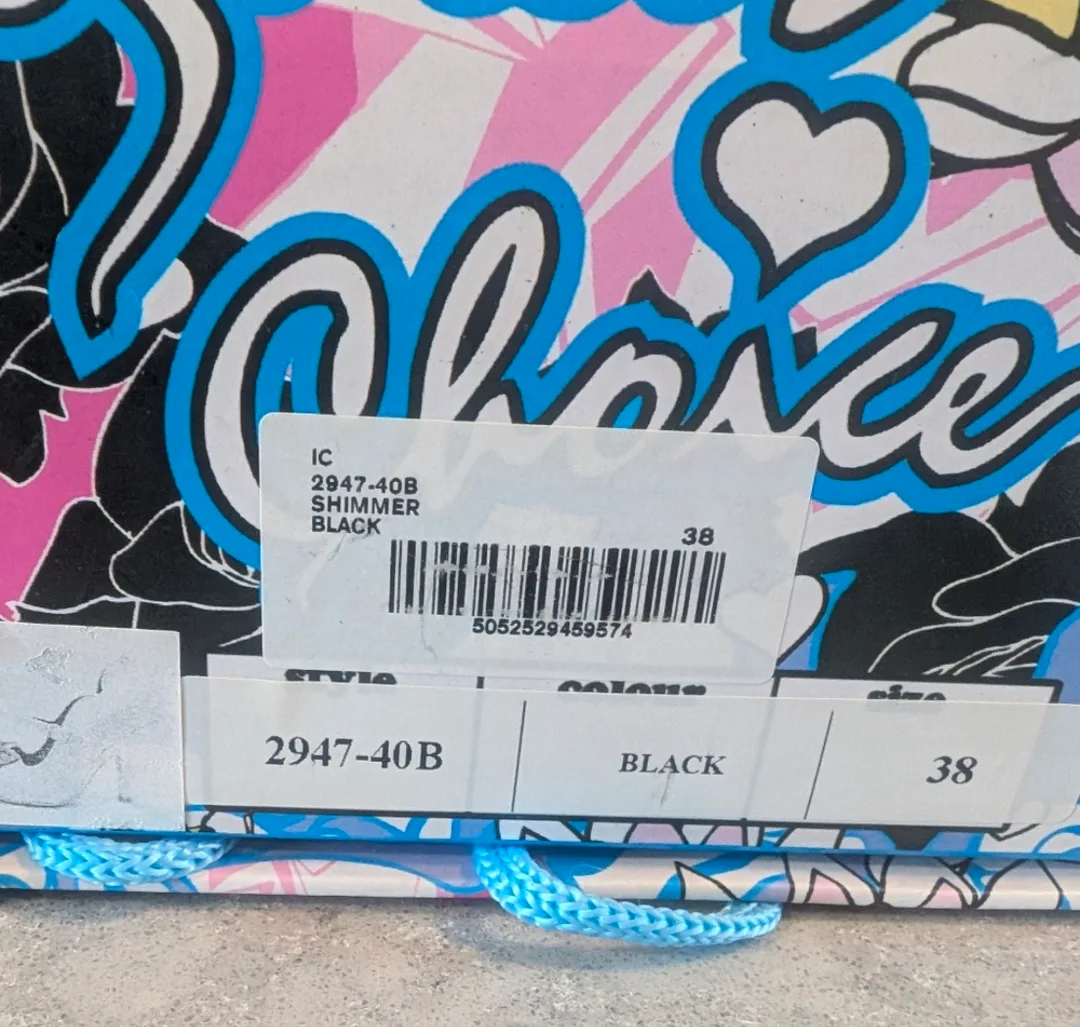 Irregular Choice Shimmer Black Heels - Size 38 image indicator(3)