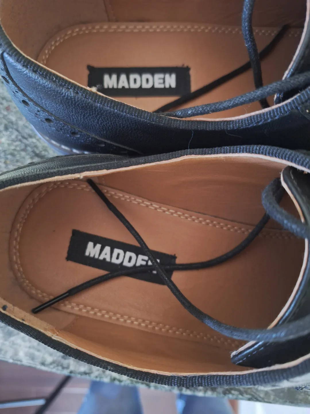 Men's Black Leather Oxford Shoes💜 image indicator(3)