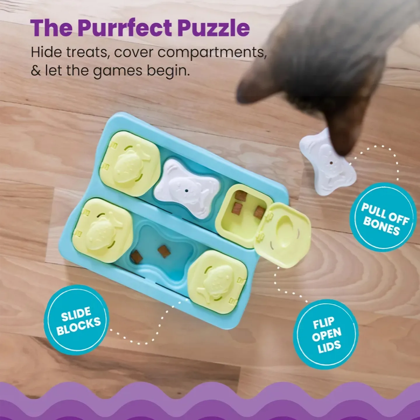 BNIB Interactive Cat Treat Puzzle image indicator(3)
