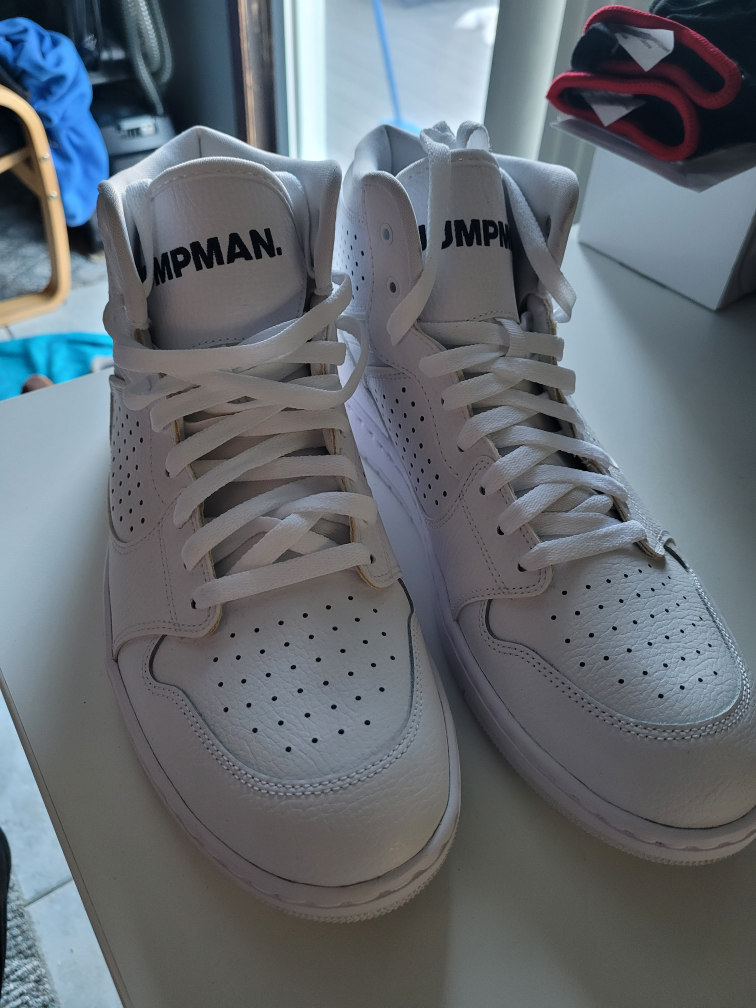 Jordan Jumpman Mid Sneakers - White - Size US 12 - photo 3