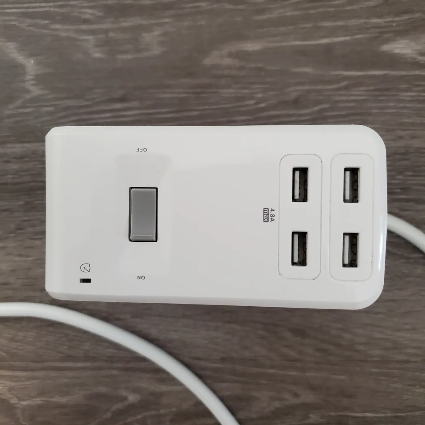 Desk Mount Power Bar with USB Ports image indicator(4)