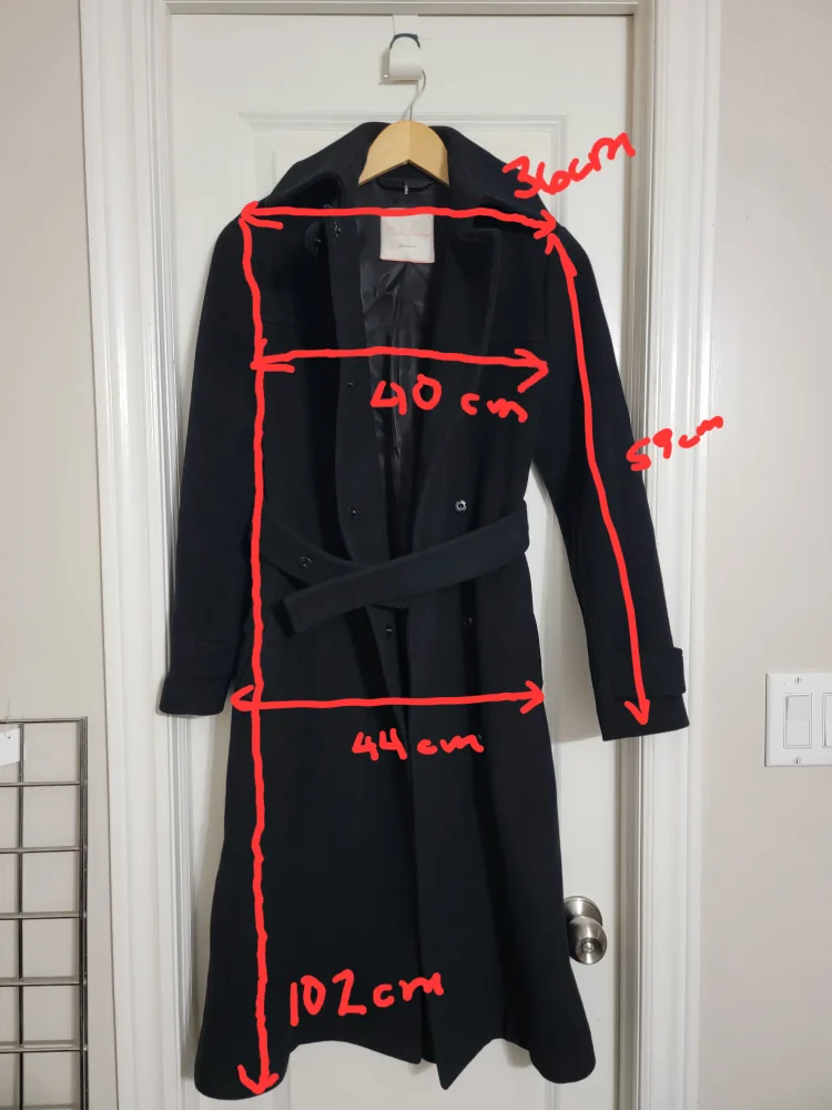 Black Babaton belted coat image indicator(7)