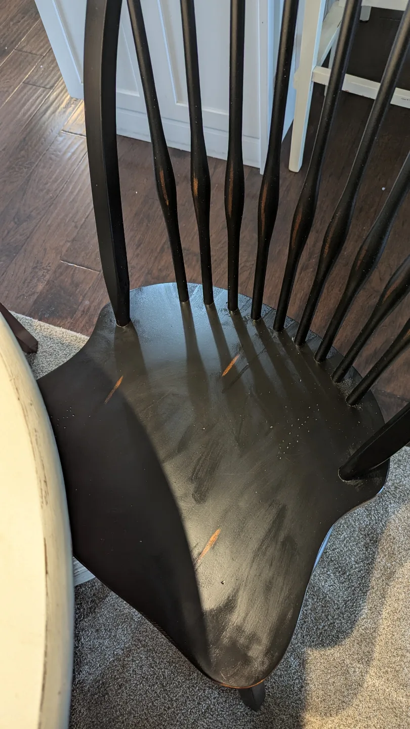 6 Black Windsor Dining Chairs image indicator(3)