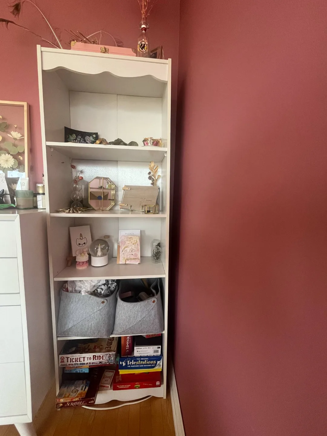 White, 72 inch, 5-shelf bookcase, requires truck or SUV image indicator(3)