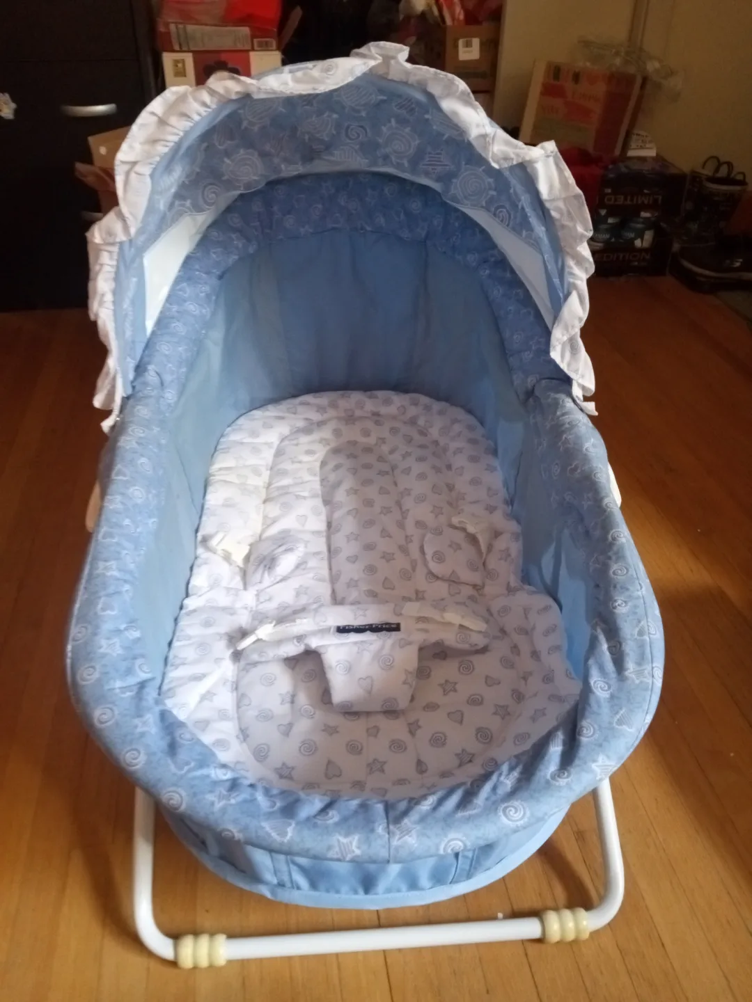 Foldable, Travel crib/bassinet with canopy (Fisher-Price) 💚 image indicator(2)