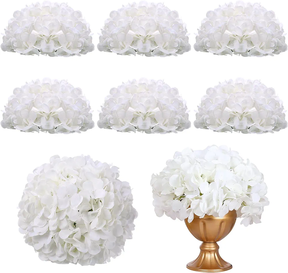 6 pc Large Artificial White Hydrangea Ball - photo 2