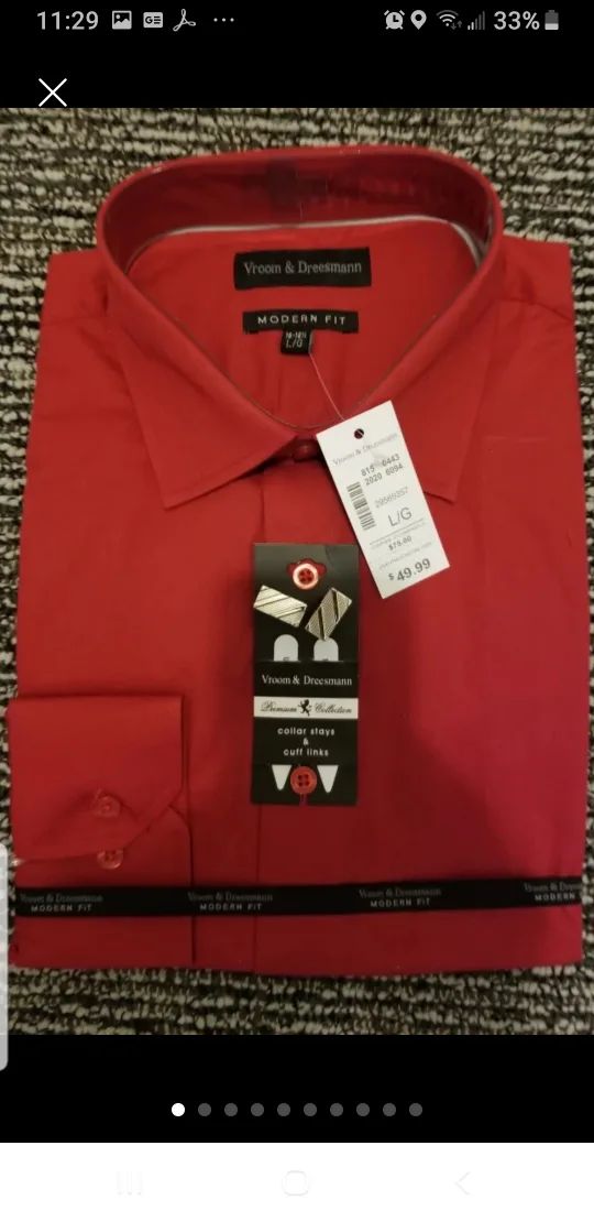 Good Brand Full Sleeve Dress Shirts, Large & Medium. Gift Idea image indicator(3)