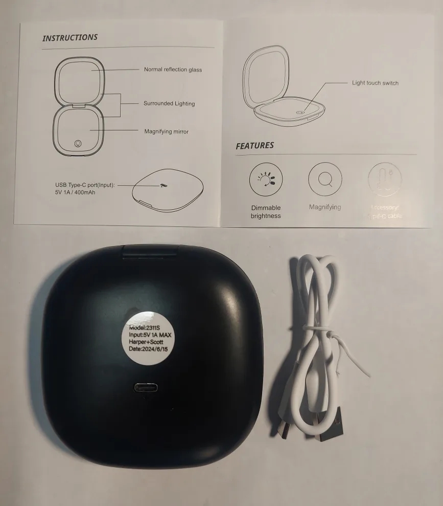LED Lighted Compact Mirror image indicator(5)