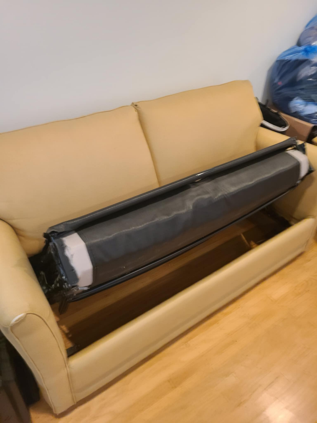 Beige Sofa Bed - photo 5