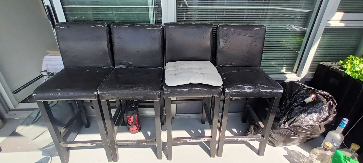 Four Black Bar Stools (FREE) - photo 4